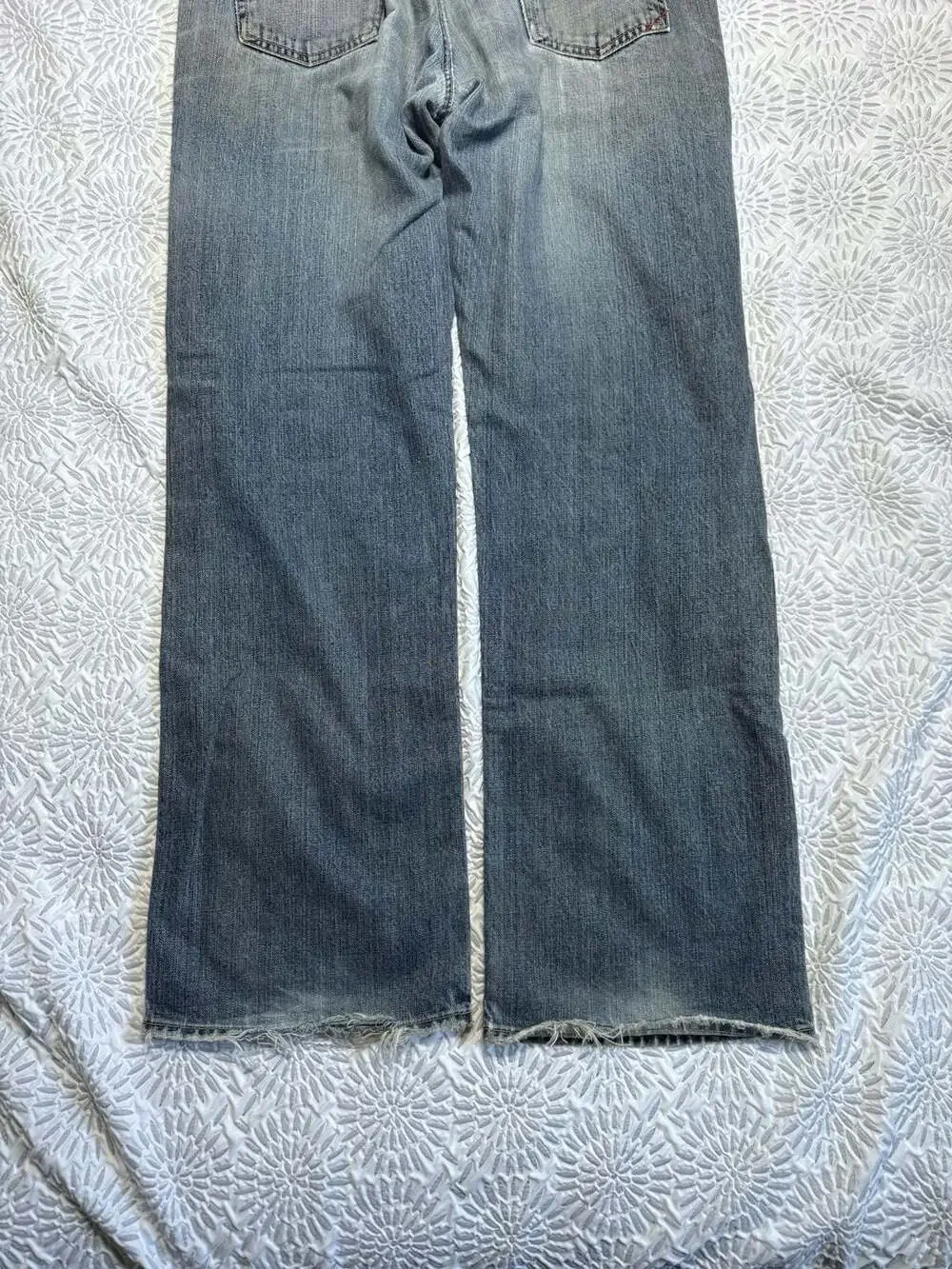 Banana Republic Relaxed Fit Distressed Medium Wash Denim Jeans Men's 35x34
